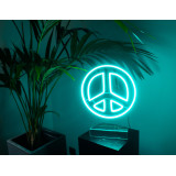 LampaNeón "Peace and love"