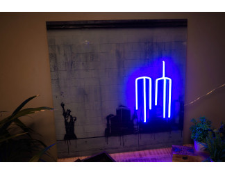 cuadros neon led tores gemelas