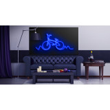 neon led silueta bici, lightsandwires