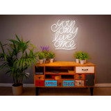 neon led color blanco you only live once