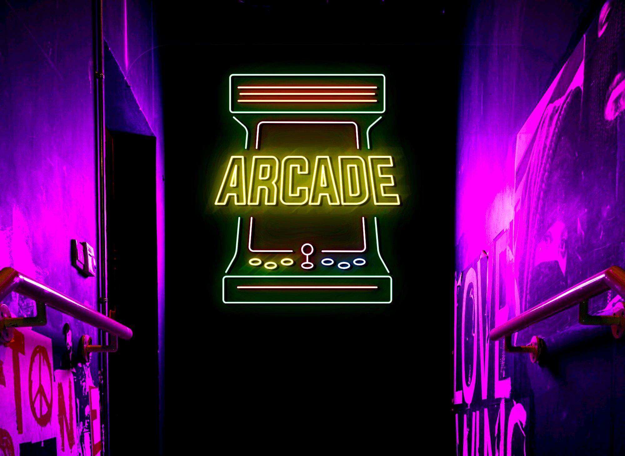 neon led arcade
