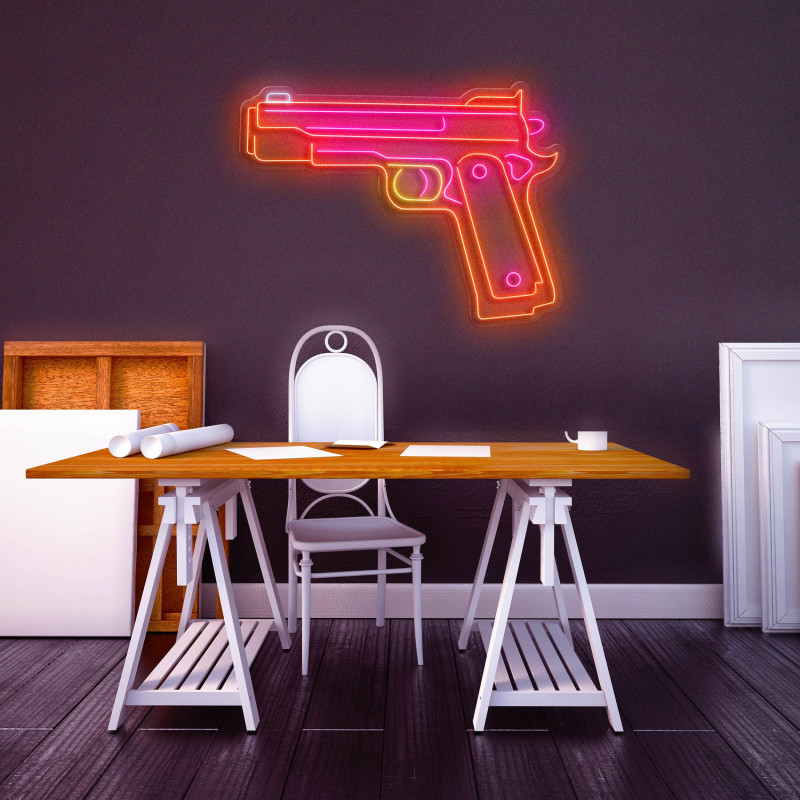 neon led pistola, lightsandwires