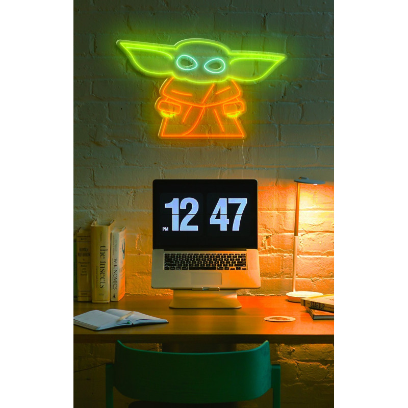 neon led baby yoda stars wars lightsandwires