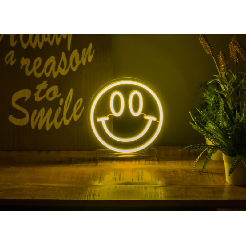 neon led smile