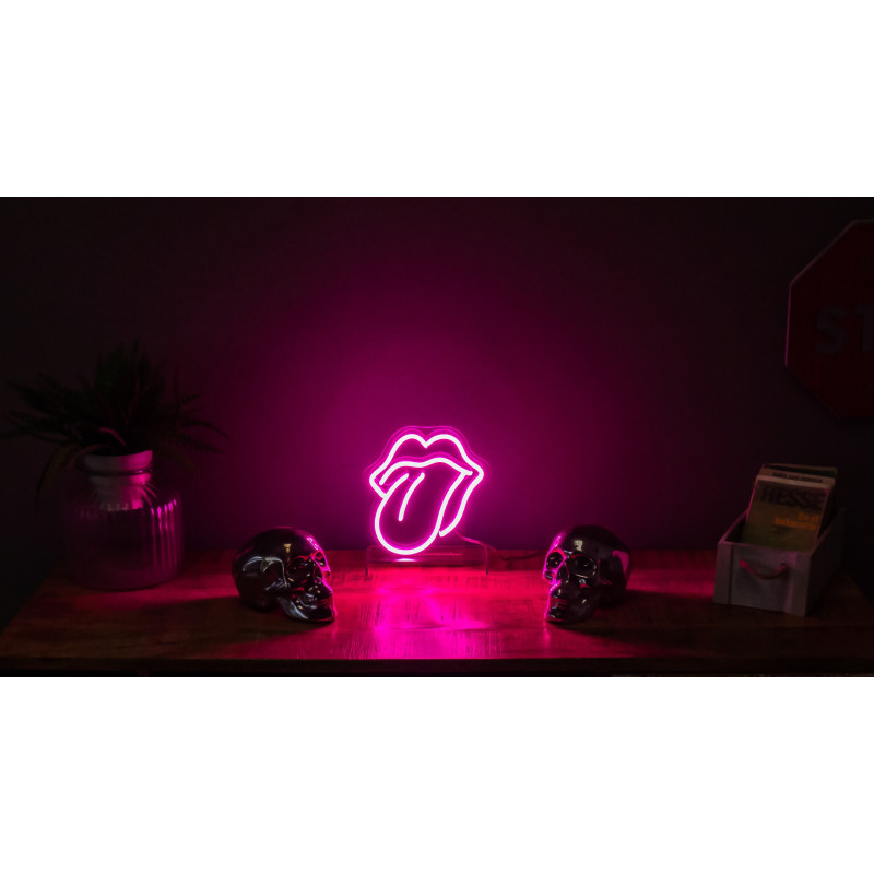 neon led rolling stones