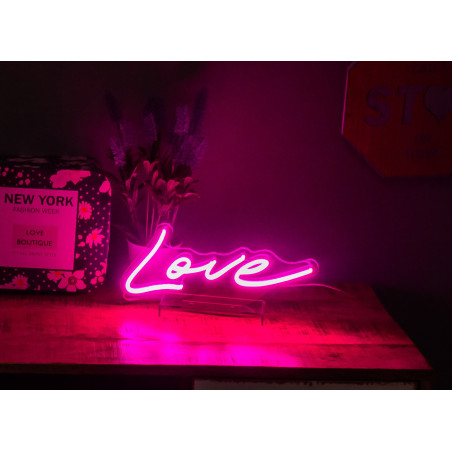 lampara de neon love