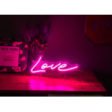 lampara de neon love