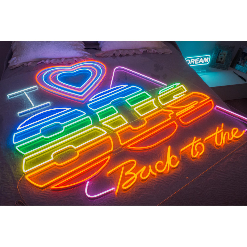 neon led i love 80´s lightsandwires