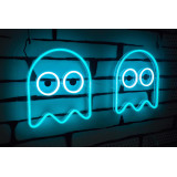 neon led fantasma comecocos lighstandwires