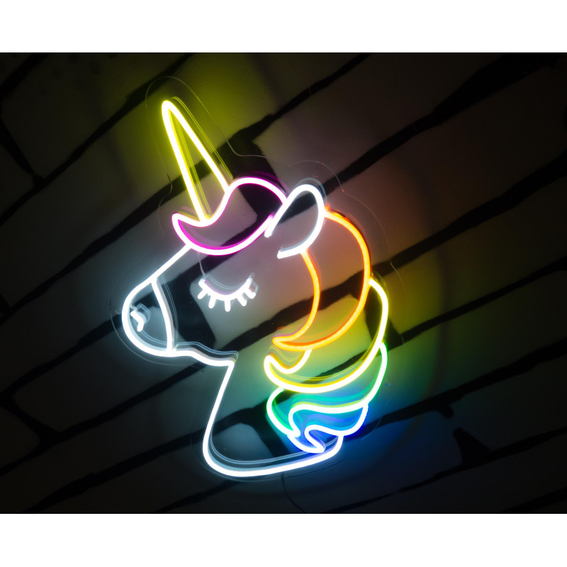 neon led unicornio by lightsandwires