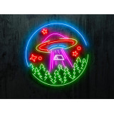 NEON LED OVNI, COLOR AZUL,LILA,VERDE Y ROJO LIGHTSANDWIRES