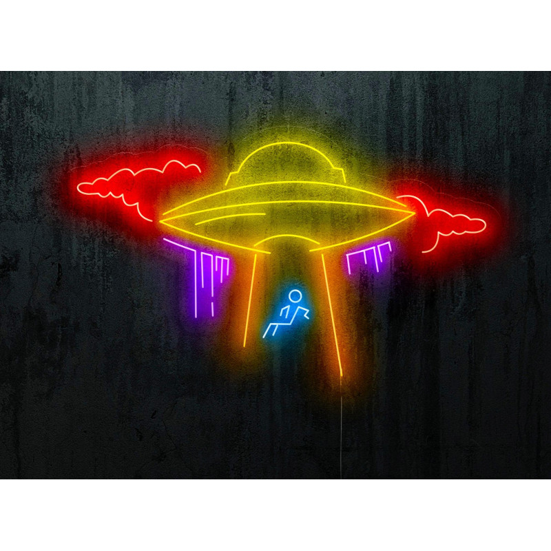 Carteles de Neón Led - Luces de neón "Ovni abducido"