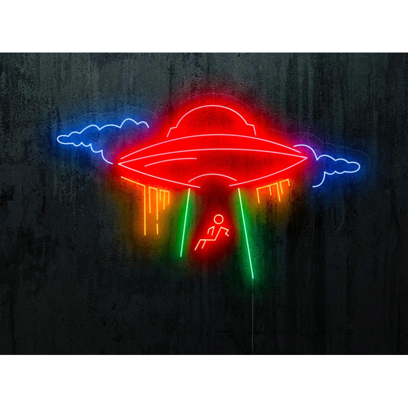Carteles de Neón Led - Luces de neón "Ovni abducido"