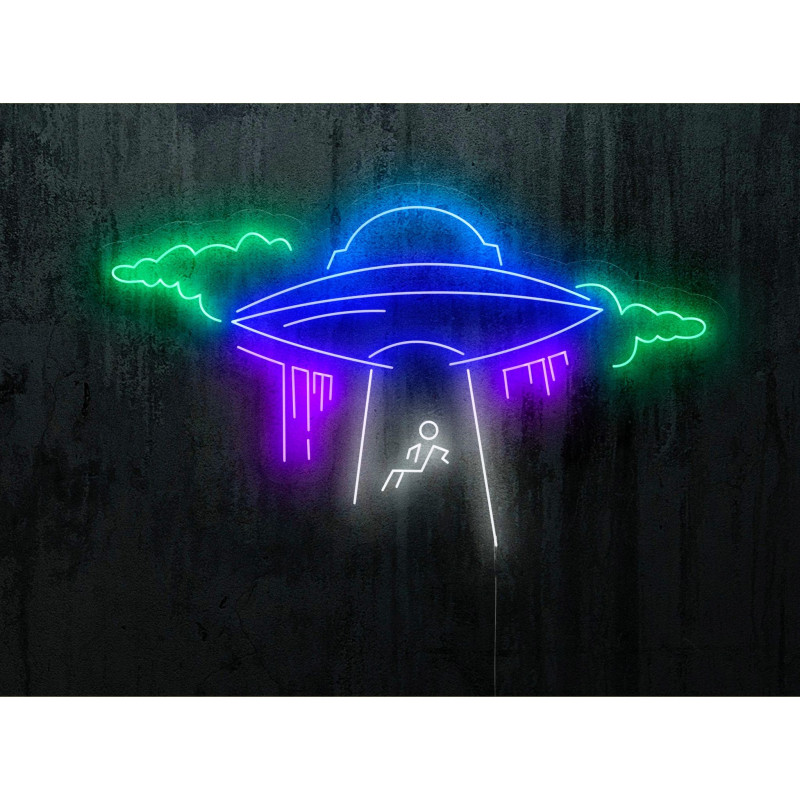 Carteles de Neón Led - Luces de neón "Ovni abducido"
