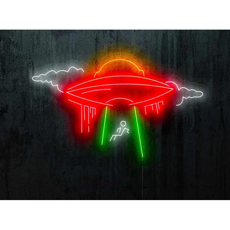 Carteles de Neón Led - Luces de neón "Ovni abducido"