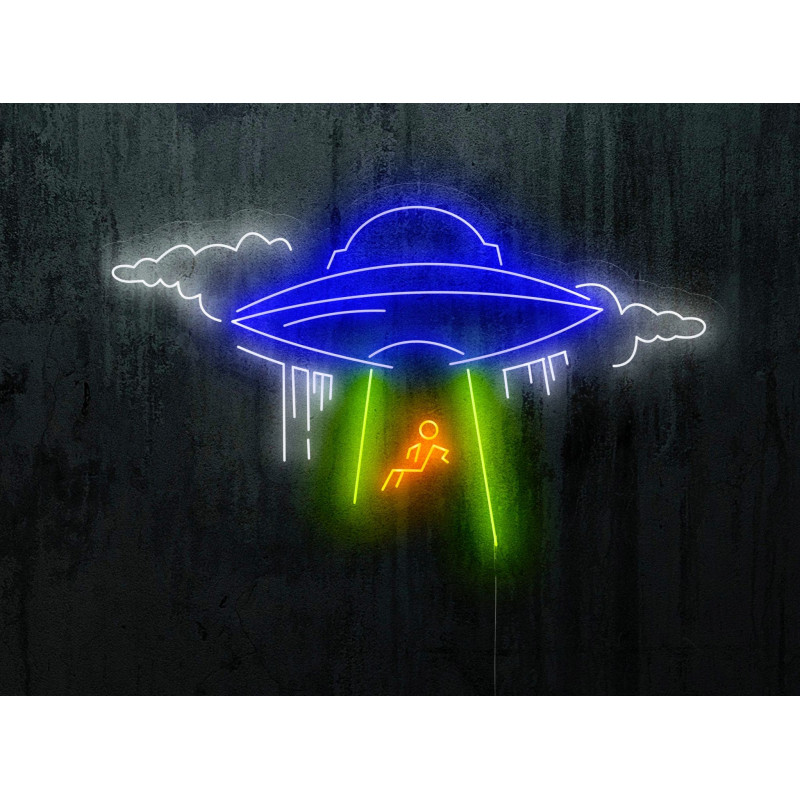 Carteles de Neón Led - Luces de neón "Ovni abducido"