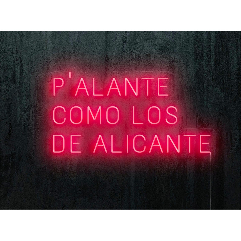 neon led p'alante como los de alicante, color rosa, lightsandwires