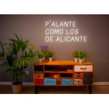 neon led p'alante como los de alicante, color blanco, lightsandwires