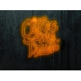 neon led in coffee we trust, lightsandwires