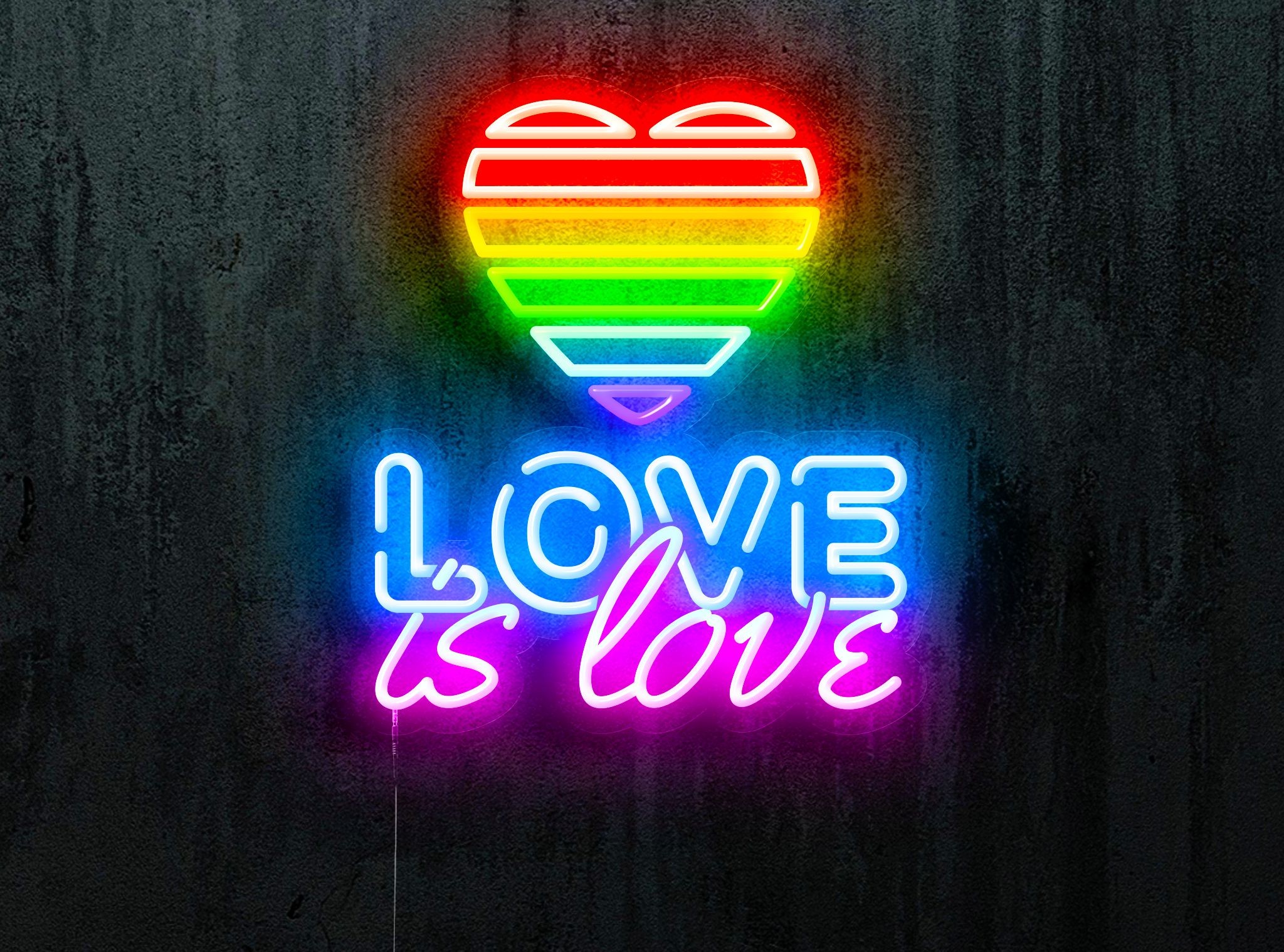 neon led love is love lightsandwires