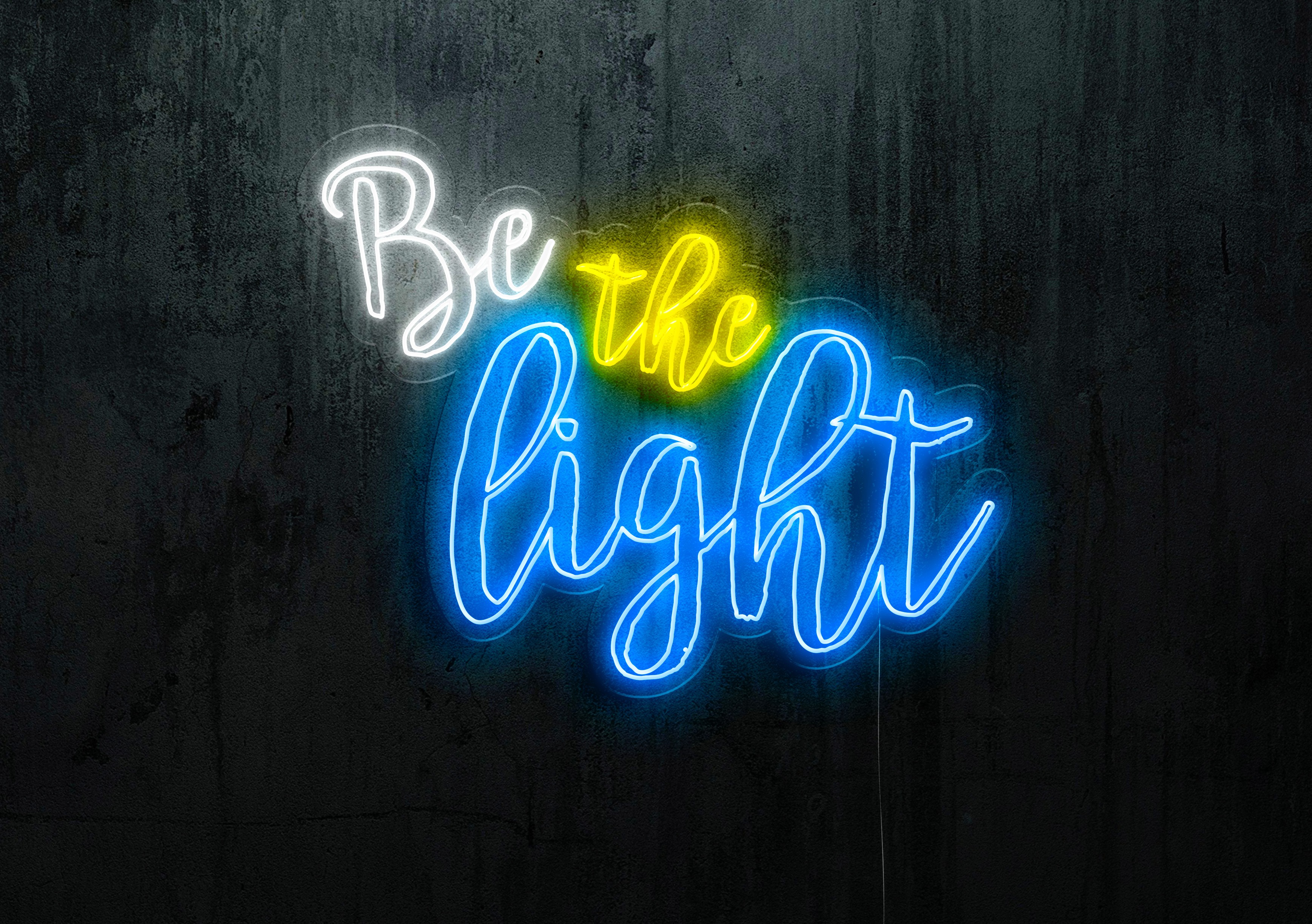 NEON LED BE THE LIGHT , lightsandwires