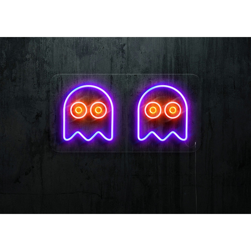 neon led fantasma comecocos lighstandwires