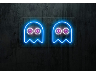 neon led fantasma comecocos lighstandwires