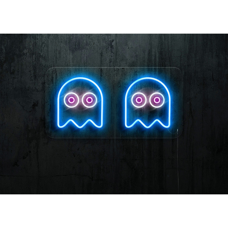 neon led fantasma comecocos lighstandwires