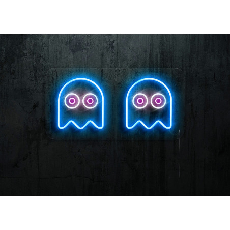 neon led fantasma comecocos lighstandwires