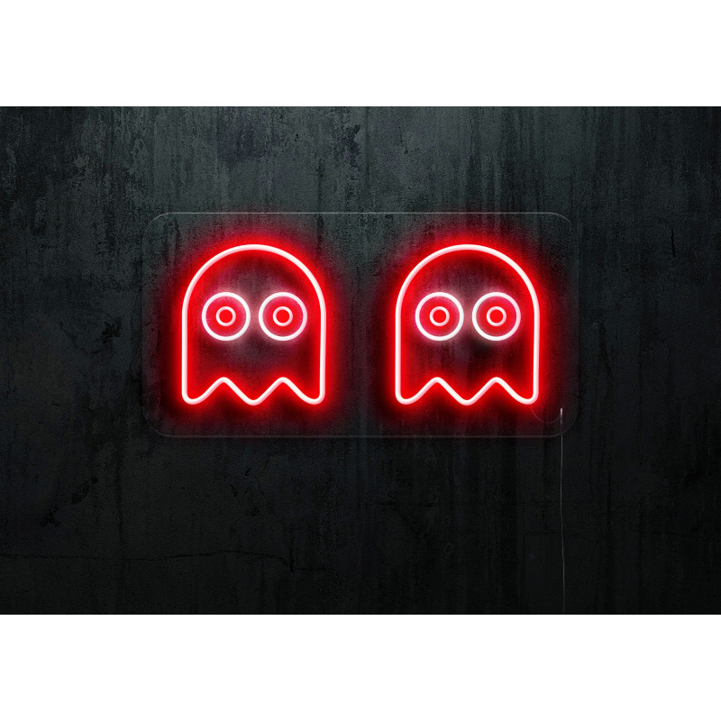 neon led fantasma comecocos lighstandwires