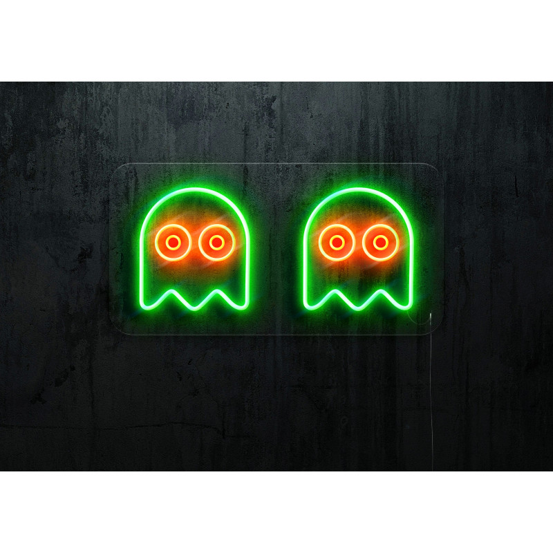 neon led fantasma comecocos lighstandwires