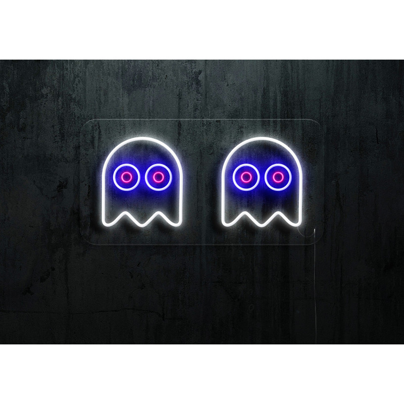 neon led fantasma comecocos lighstandwires