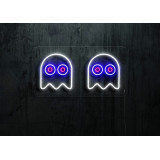 neon led fantasma comecocos lighstandwires