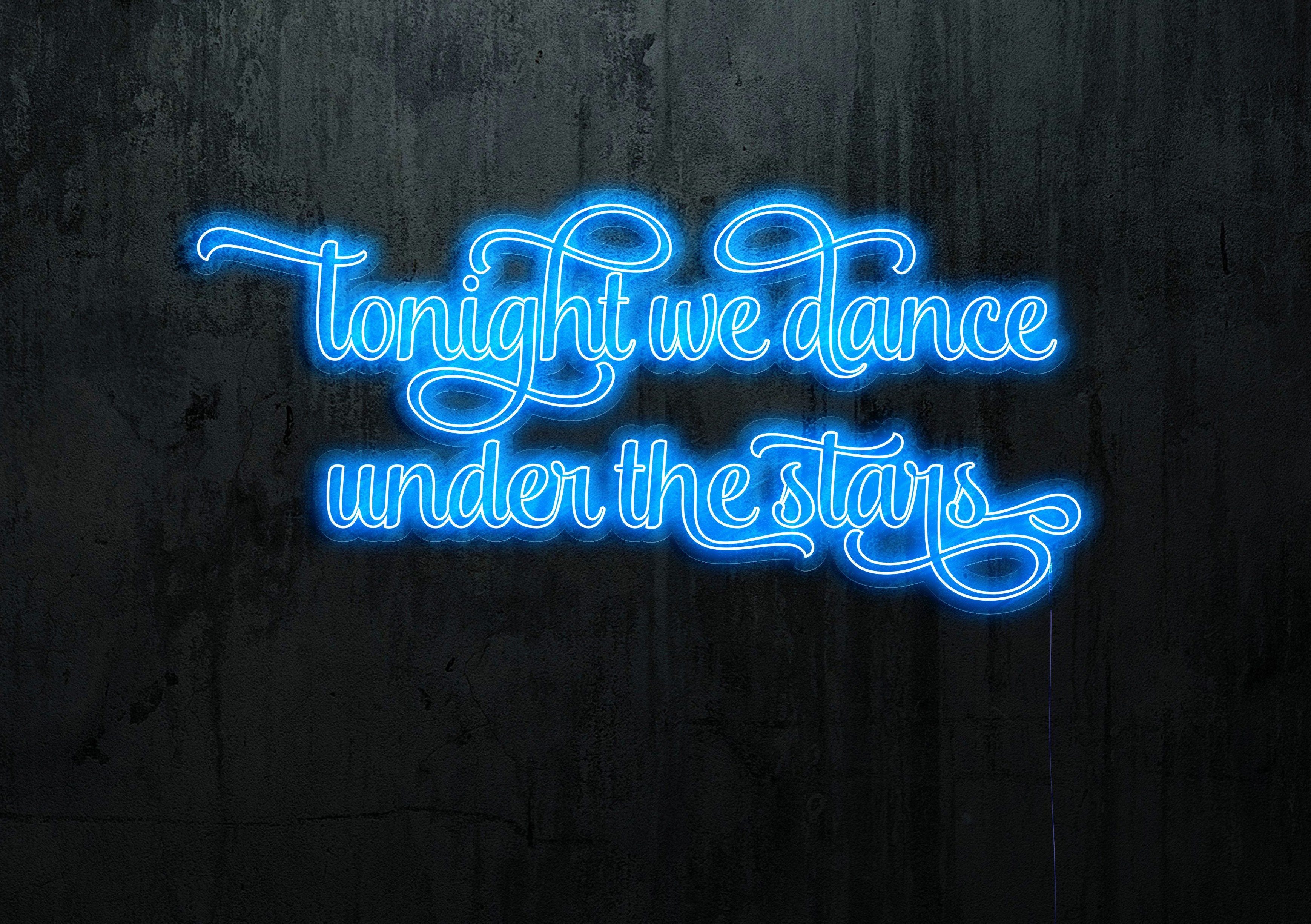 neon led bailamos bajo las estrellas, lightsandwires