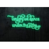 neon led bailamos bajo las estrellas, lightsandwires
