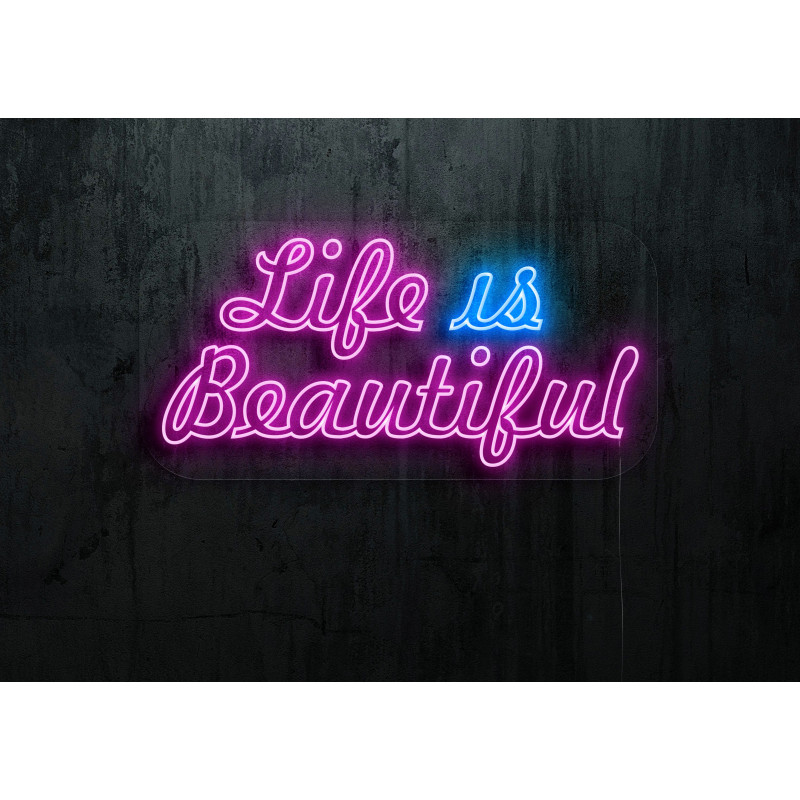 neon-led-rotulo-life-is-beautiful, LIGHTSANDWIRES