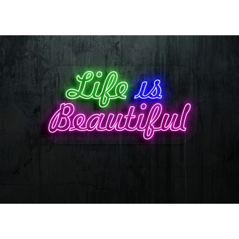 neon-led-rotulo-life-is-beautiful, LIGHTSANDWIRES