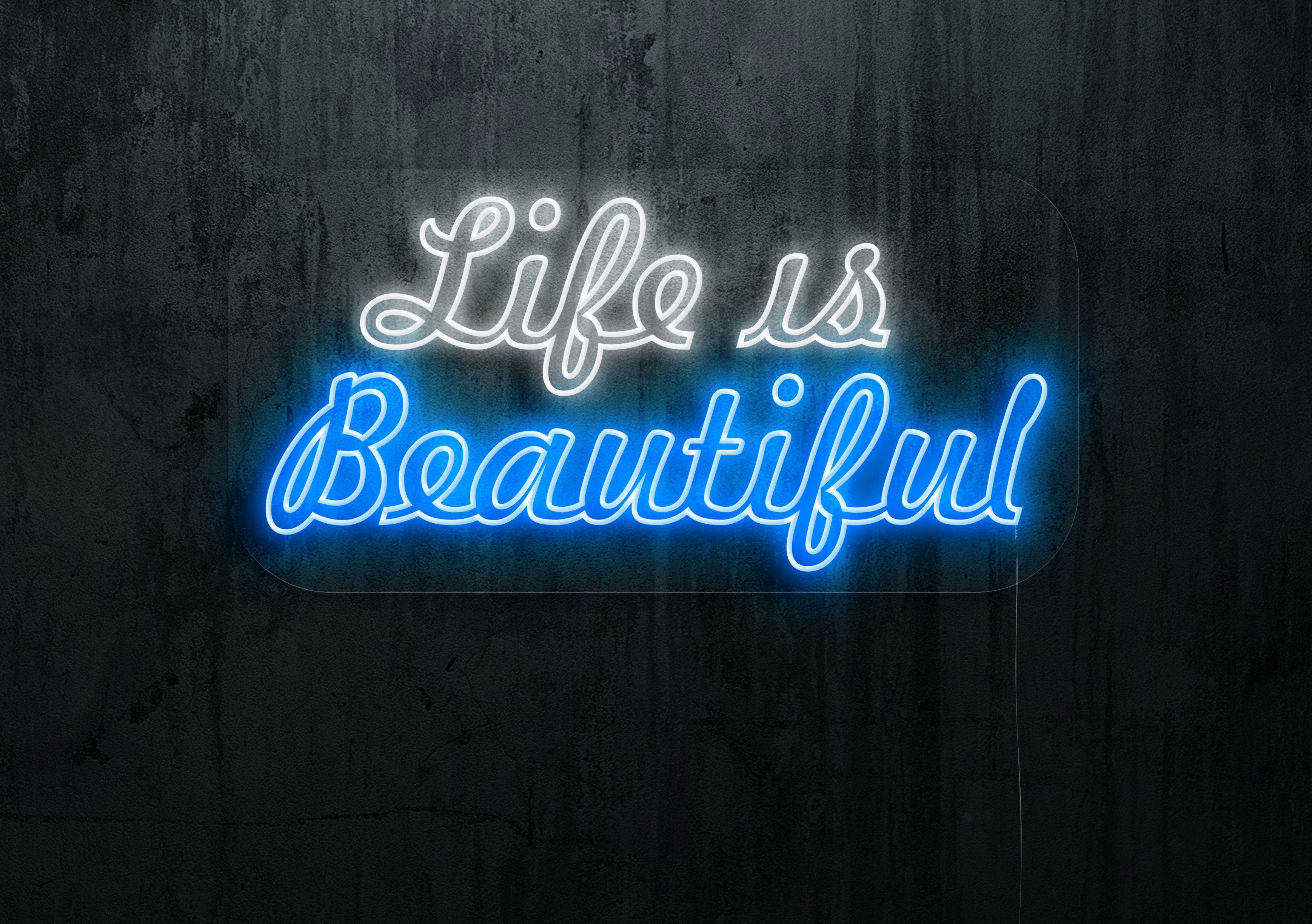 neon-led-rotulo-life-is-beautiful, LIGHTSANDWIRES