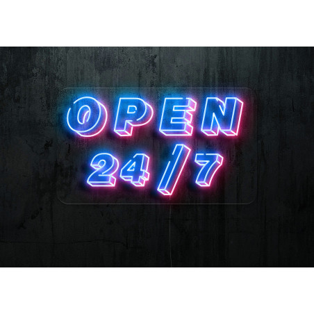 NEON LED OPEN 24, LIGHTSANDWIRES