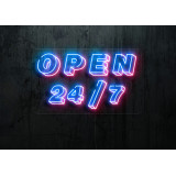 NEON LED OPEN 24, LIGHTSANDWIRES