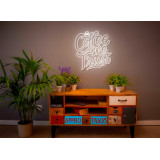 neon led in coffee we trust, lightsandwires