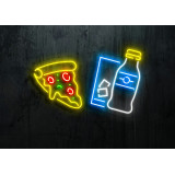 FAST FOOD PIZZA LIGHTSANDWIRES NEONES LED