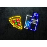FAST FOOD PIZZA LIGHTSANDWIRES NEONES LED