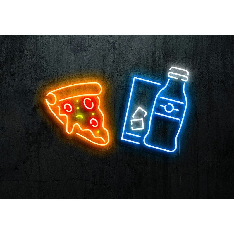 FAST FOOD PIZZA LIGHTSANDWIRES NEONES LED