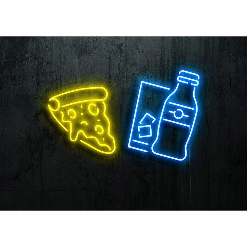 FAST FOOD PIZZA LIGHTSANDWIRES NEONES LED