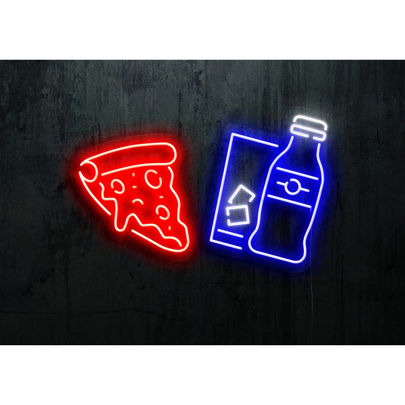 FAST FOOD PIZZA LIGHTSANDWIRES NEONES LED