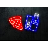 FAST FOOD PIZZA LIGHTSANDWIRES NEONES LED