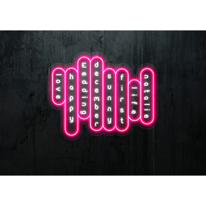 neon led sopa de letras by lightsandwires
