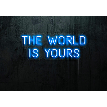 cartel luminoso the world is yours lightsandwires