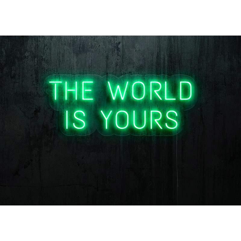 cartel luminoso the world is yours lightsandwires